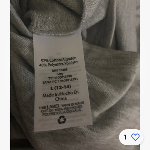 Time and Tru Women’s Gray Tiered Sweatshirt Dress Large (12-14) NEW - Picture 12 of 12